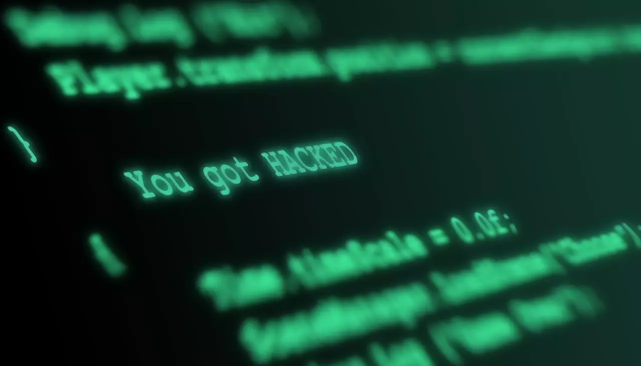 Close up view of a computer screen with green text