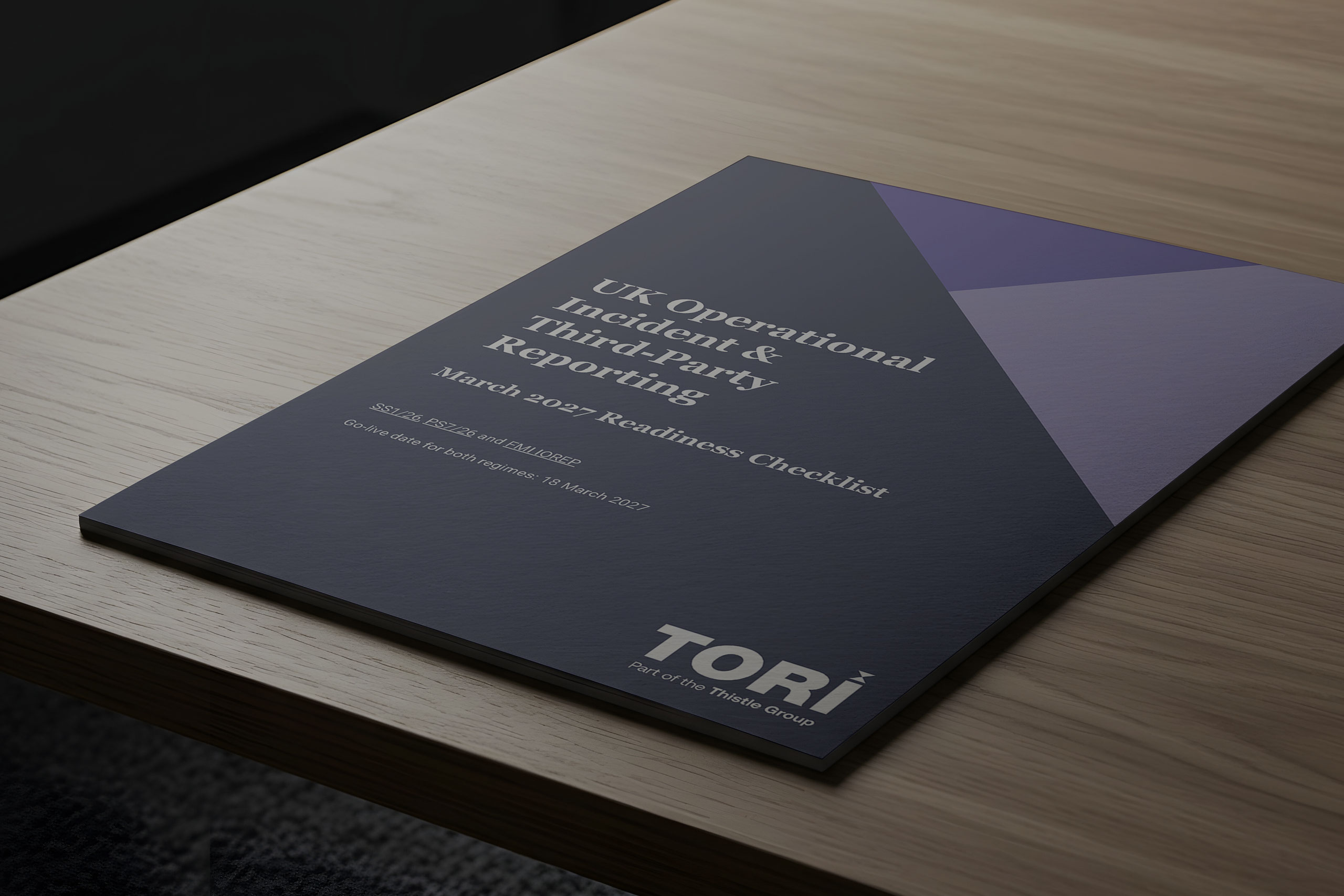UK Operational Incident & Third-Party Reporting Checklist